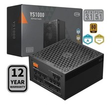 PCCOOLER YS1000 1000W 80 Plus Gold Cert. Fully Modular PSU PCIe 5.1 & ATX 3.1 picture