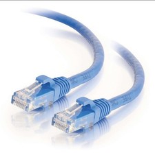 LOT OF 10 Legrand 576-110-025: VS 25 FT Blue Snagless C6 CM Booted Patch Cord picture