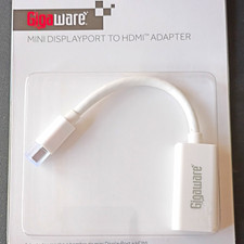 Gigaware Mini DisplayPort Male to HDMI Female Adapter, White, Flexible picture