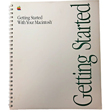 Vtg Apple Getting Started With Your Macintosh 030-4014-A 1990 Spiral Bound Retro picture