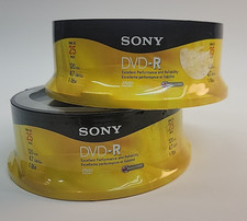 2x  Sony DVD-R Recordable Blank Discs 25 Pack 120 min 4.7 GB 1x -16x Speed NEW picture