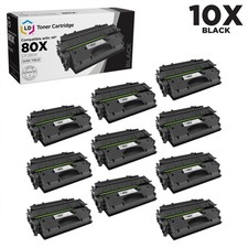 LD 10PK CF280X 80X Black High Yield Toner Cartridge for HP LaserJet M401n M425dn picture