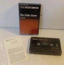 RARE Vintage 1982 Timex Sinclair 1000 The Cube Game 16K RAM Computer Cassette. picture