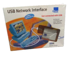 USB Network Interface USB to RJ45 Original Seal Vintage 3C19250 3Com picture