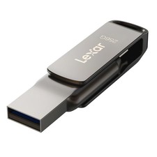 Lexar JumpDrive Dual Drive D400 256GB USB 3.1 Type-C Flash Drive, Silver picture