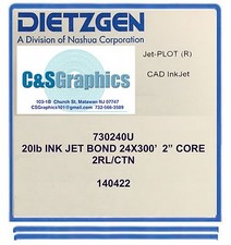 2 ROLLS 24'' X 300' 20lb Bond Plotter Paper  picture