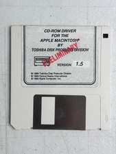 Rare 1989 Toshiba CD ROM Driver v1.5 Floppy Disk for Apple Macintosh Untested picture