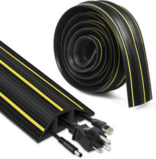 Floor Cord Cover, 10ft Cord Covers for Wires on Floor, Extension Outdoor Cable C picture