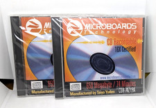 Microboards Technology CD-R 650MB 74 Min 16X Taiyo Yuden CDR-74ZYPA CD Lot Of 2 picture