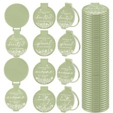HSDSH 100 Pcs Inspirational Compact Mirror Bulk Small Pocket Mirror Purse Round picture