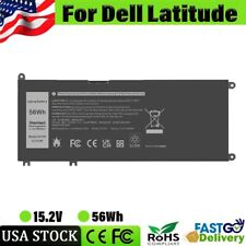 33YDH Battery For Dell Latitude 3380 3480 3490 3580 3590 Inspiron 7577 7586 56Wh picture