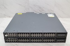 2 LOT - Cisco WS-C3650-48FS-E 48-Port Gigabit PoE+ Network Switch w/ 1025W PSU picture