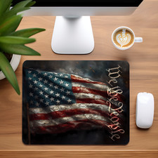 We the People Patriotic Custom Non-Slip Neoprene Mouse Pad Home Office picture