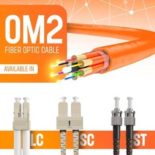OM2 LC to LC Fiber Optic Patch Cable Multimode Duplex 50/125 Orange LC LC 1M-15M picture