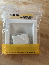 DATACOMM ELECTRONICS 45-0031-WH Recessed Low Voltage Media Plate with Duplex... picture