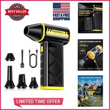 Fast Charging Cordless Air Cleaner – 110,000RPM 3-Speed Duster with Nozzle Kit picture