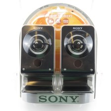 Vintage 2005 NOS Sony Desktop Speakers SRS-A201 Sealed Active Speaker System picture