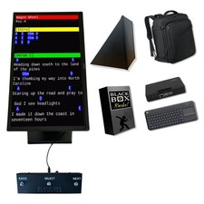 BLACK BOX Prompter GO Bundle w/WiFi, Keyboard, Pedal, Facade & Backpack picture