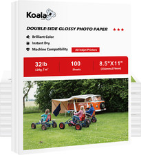 Koala Double Sided Glossy Photo Paper 8.5x11 32lb 300 Sheets Inkjet Printer 120g picture