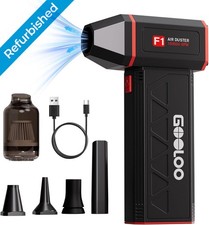 GOOLOO F1 Compressed Air Duster, 4 Gear 160000RPM Electric Air Duster LED Light picture