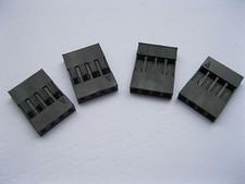 200 pcs Pitch 2.54mm Jumper Wire 4 Pin Female Housing Connector Black Color New picture