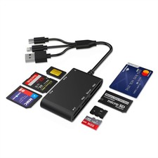 7-in-1 Smart Card Reader with 3-Port Connectivity – Lightning/USB-C/USB-A Mil... picture