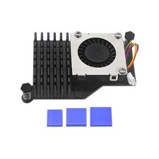 Raspberry Pi 5 Active Cooler Aluminum Heatsink PWM Fan Black Silver Blue picture