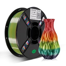 PLA Silk Rainbow Filament 3D Printer 1.75mm 1KG Printing Spools Multicolor 2.2LB picture