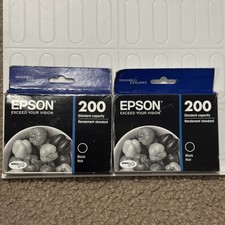 EPSON 200 STANDARD-CAPACITY BLACK INK CARTRIDGE   Exp 7/21 & 5/23 Brand New picture