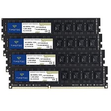 16GB DDR3 RAM Kit (4x4GB) 1333MHz PC3-10600 Non-ECC Unbuffered Desktop Memory Up picture