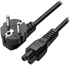 C5 EU 3 Pin Cloverleaf Laptop Power Cable Power Cord for Adapter 2 Pin picture