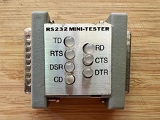 RS-232 Mini Tester DB25 Serial Port LED Line Monitor Diagnostic Tool picture