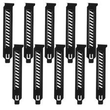 10 PCS PCI Slot Cover, Vented Covers for Computer Cases, Dust Black picture