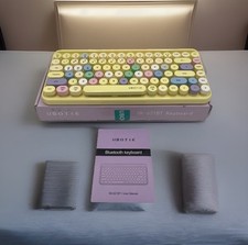UBOTIE  Bluetooth Portable Computer Keyboard Mini Wireless (Colorful Yellow)  picture