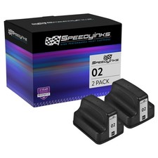 SPEEDYINKS 2PK Replacement HP 02 Ink C8721WN Black PhotoSmart C5180 C6280 C7280 picture