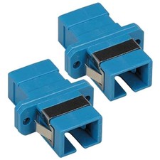 2 Pcs SC to SC Single Mode Simplex Fiber Optic Optical Coupler Adapter Connector picture