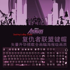 Marvel's The Avengers Keycaps RGB Transparent Keycaps for Mechanical Keyboard picture