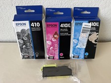 Lot 4 Cartridges Genuine Epson 410XL & 410 Ink Black Cyan Magenta Yellow picture