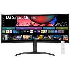 LG 34 Inch Smart Monitor WQHD 1440P Curved Screen 100Hz with Adjustable Stand picture