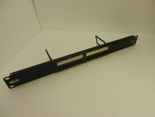 Tripp Lite 12-Port Cat6 Patch Panel Rackmount 2416BTS Punch Down RJ45 picture