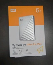 WD 5TB My Passport Ultra for Mac Portable HDD Silver - Open Box picture