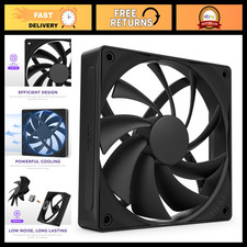 120mm Quiet Airflow PC Case Fan - High Performance Cooling, Low Noise, Black picture