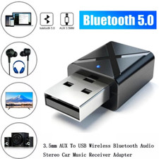 Transmisor de Audio Adaptador Receptor Estereo USB Bluetooth 5.0 PC TV Headphone picture