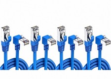 2 Pcs 9.5ft Cat6A Ethernet Cable 90 Degree Right Angle (Up & Down), 10Gbps High- picture
