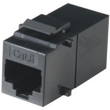 Black Box FM692 Cat.6 Keystone Coupler RJ-45 F-F Black picture