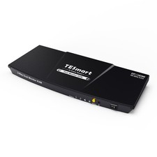 DisplayPort and HDMI KVM Switch 2 Monitors 2 Computers, TESmart 4 Port Dual M... picture
