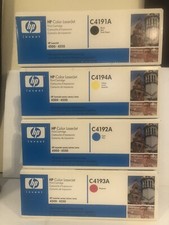 SET OF 4 HP Laserjet  C4192A C4191A C4193A  C4194A Toner Cartridge  4500 4550 picture
