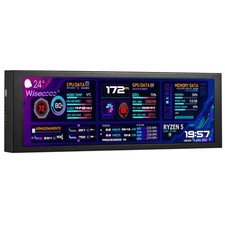 wisecoco 7.84 Inch Mini Monitor HD IPS 1280x400 Secondary Screen Stretched Ba... picture
