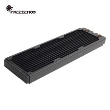 FREEZEMOD 360mm Computer Water-cooled Copper Radiator Row 14 Flat Tubes Black picture
