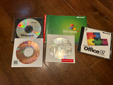Vintage, Legacy Microsoft Office '97 Windows'98, windows xp '02, home & prof picture